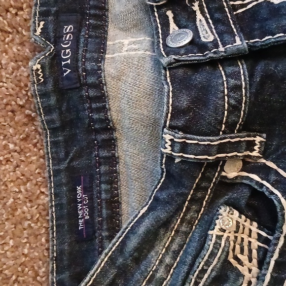 Vigoss the new York bootcut blue jeans size 5/6 - Picture 6 of 16